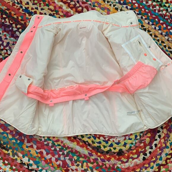 Free People Movement Landscape View Hot Pinky Orange & Cream Ski Jacket - Picture 4 of 7